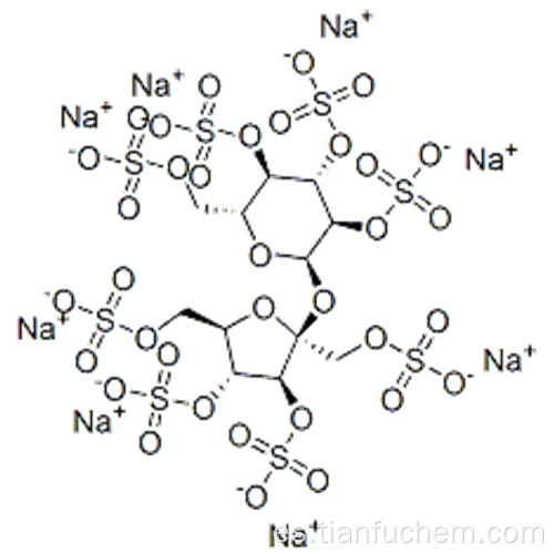 aD-Glucopyranoside, 1,3,4,6-tetra-O-sulfo-bD-fructofuranosyl, 2,3,4,6-tetrakis (sulfato de hidrógeno), sal de sodio (1: 8) CAS 74135-10-7